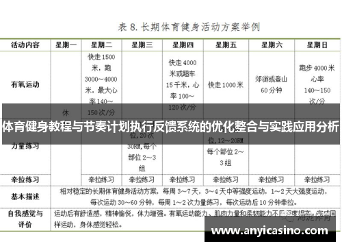 体育健身教程与节奏计划执行反馈系统的优化整合与实践应用分析